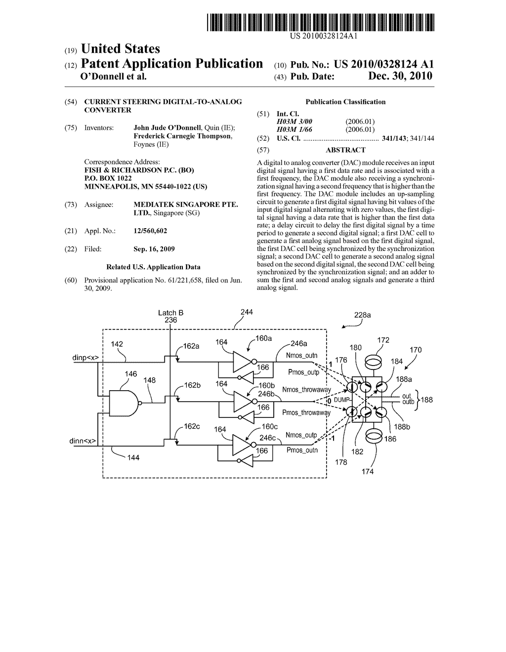 CURRENT STEERING DIGITAL-TO-ANALOG CONVERTER - diagram, schematic, and image 01