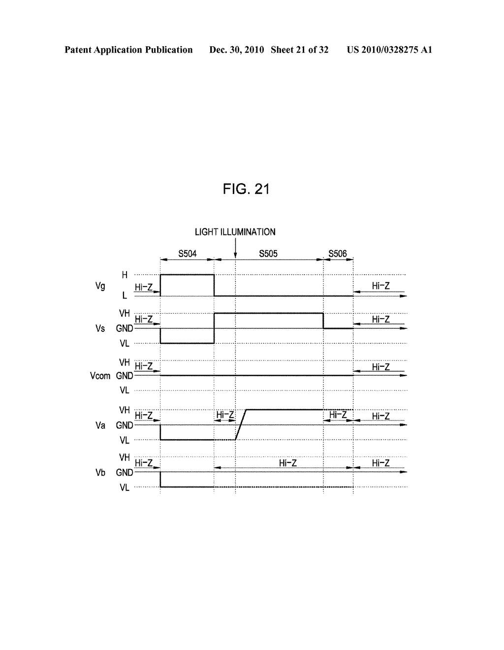 OPTICAL RECORDING DISPLAY DEVICE, DRIVING METHOD OF THE OPTICAL RECORDING DISPLAY DEVICE, ELECTRO-OPTICAL DEVICE AND ELECTRONIC APPARATUS - diagram, schematic, and image 22