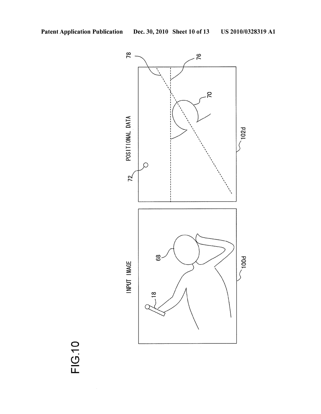 INFORMATION PROCESSOR AND INFORMATION PROCESSING METHOD FOR PERFORMING PROCESS ADAPTED TO USER MOTION - diagram, schematic, and image 11