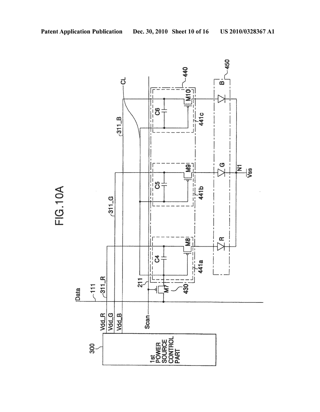 PIXEL DRIVING CIRCUIT FOR A DISPLAY DEVICE AND A DRIVING METHOD THEREOF - diagram, schematic, and image 11