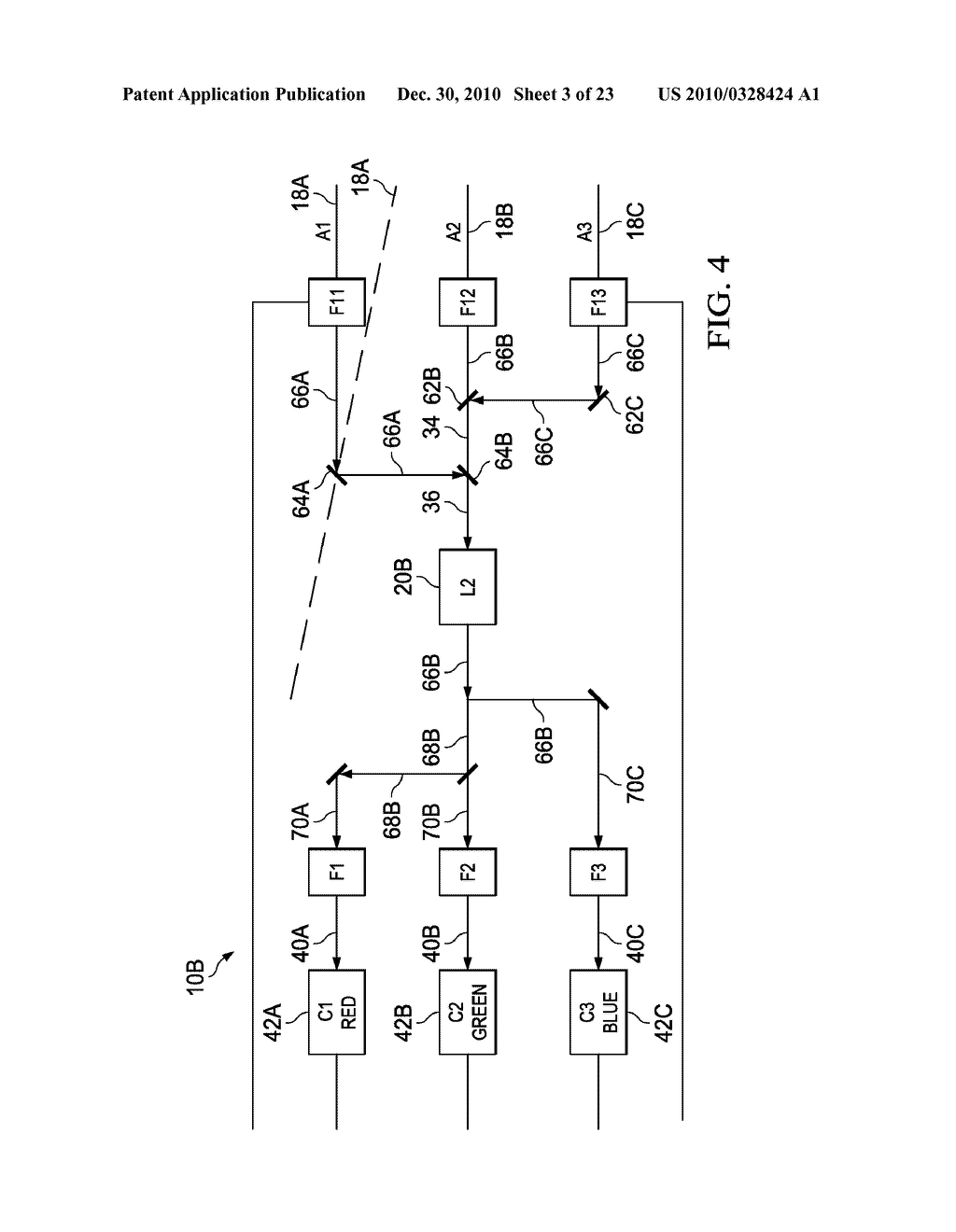 METHOD AND APPARATUS FOR 3-D ELECTRON HOLOGRAPHIC VISUAL AND AUDIO SCENE PROPAGATION IN A VIDEO OR CINEMATIC ARENA, DIGITALLY PROCESSED, AUTO LANGUAGE TRACKING - diagram, schematic, and image 04