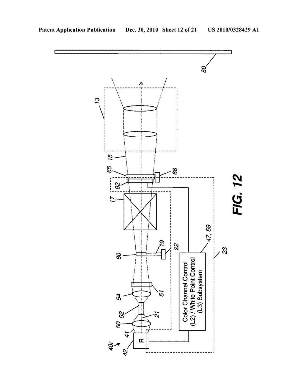 STEREOSCOPIC IMAGE INTENSITY BALANCING IN LIGHT PROJECTOR - diagram, schematic, and image 13