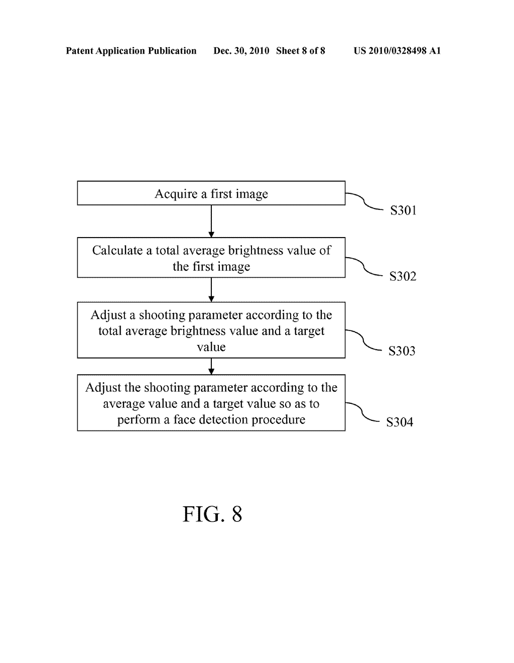 SHOOTING PARAMETER ADJUSTMENT METHOD FOR FACE DETECTION AND IMAGE CAPTURING DEVICE FOR FACE DETECTION - diagram, schematic, and image 09