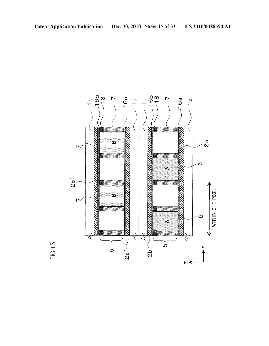 LIQUID CRYSTAL DISPLAY ELEMENT, DISPLAY DEVICE, AND METHOD FOR DRIVING THE SAME - diagram, schematic, and image 16