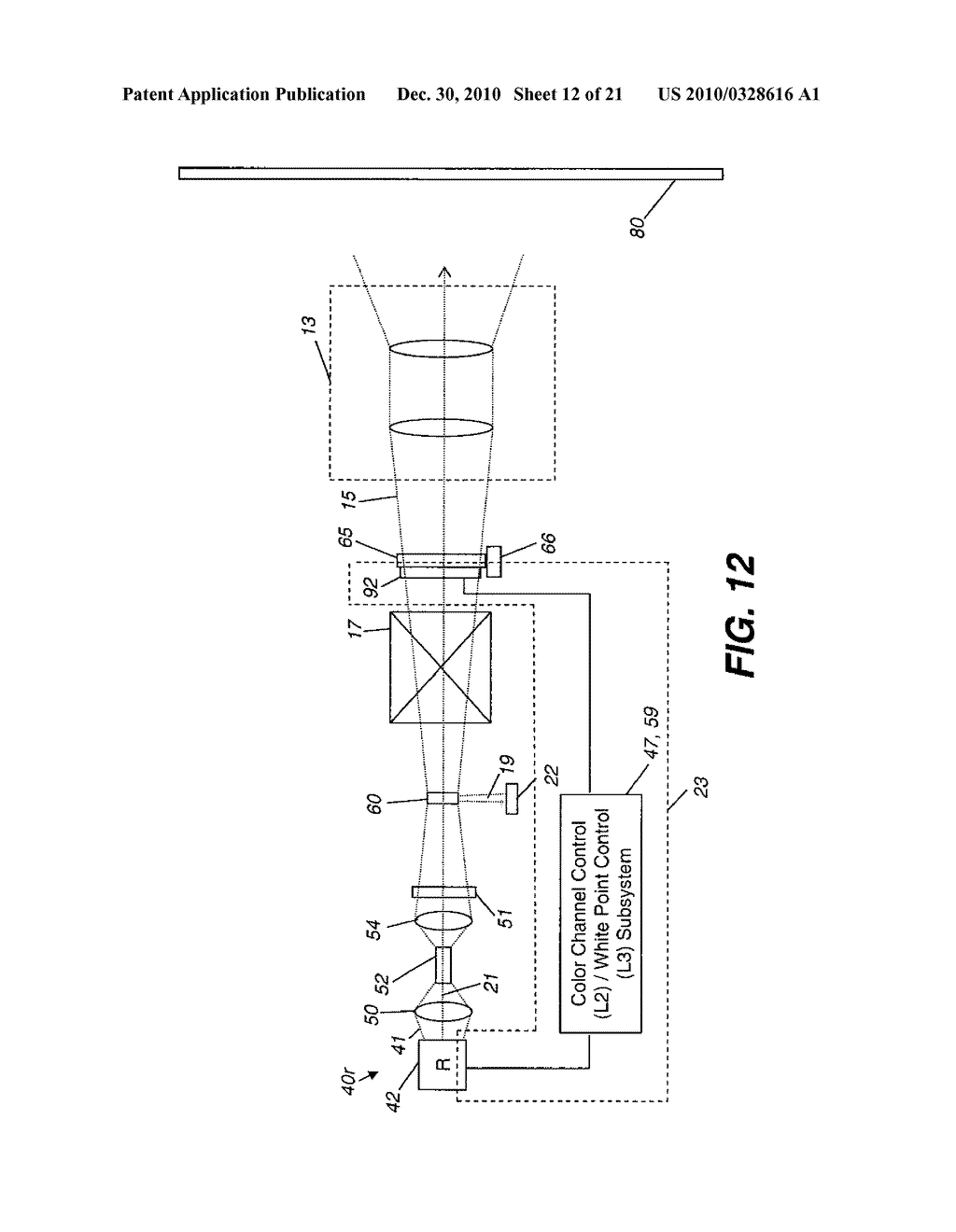 HIERARCHICAL LIGHT INTENSITY CONTROL IN LIGHT PROJECTOR - diagram, schematic, and image 13