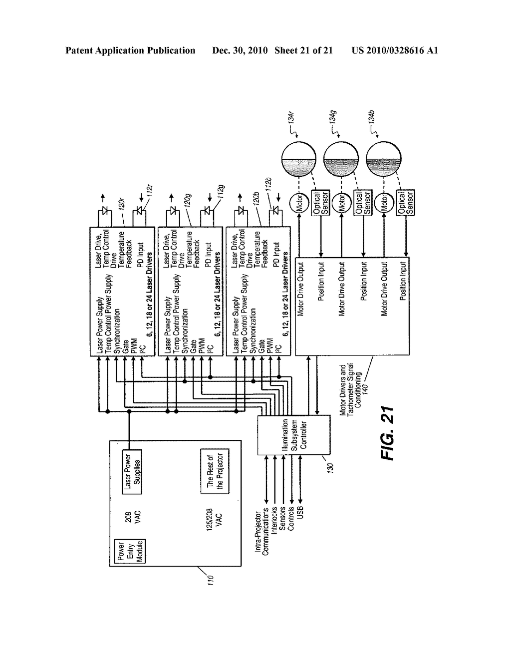 HIERARCHICAL LIGHT INTENSITY CONTROL IN LIGHT PROJECTOR - diagram, schematic, and image 22