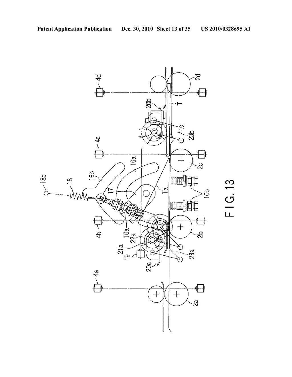 BOOKLET PAGE TURNING APPARATUS, BOOKLET PAGE TURNING METHOD, AND ID PRINTING APPARATUS - diagram, schematic, and image 14