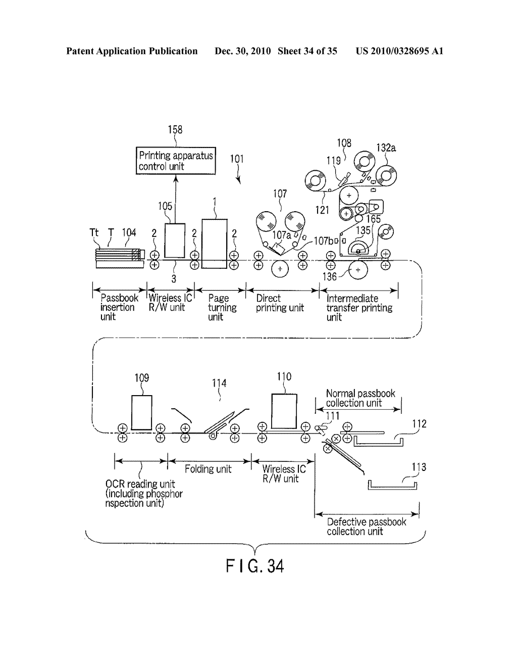 BOOKLET PAGE TURNING APPARATUS, BOOKLET PAGE TURNING METHOD, AND ID PRINTING APPARATUS - diagram, schematic, and image 35