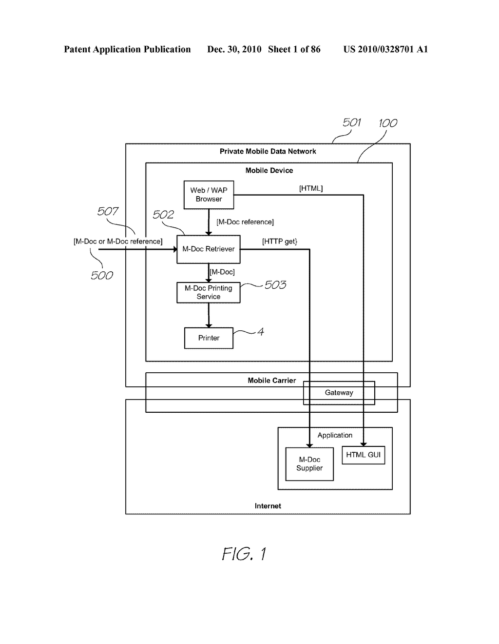 Performing an Action Using a Printed Medium - diagram, schematic, and image 02