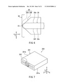 Near-field light generating device that includes near-field light generating element accommodated in a groove of an encasing layer diagram and image