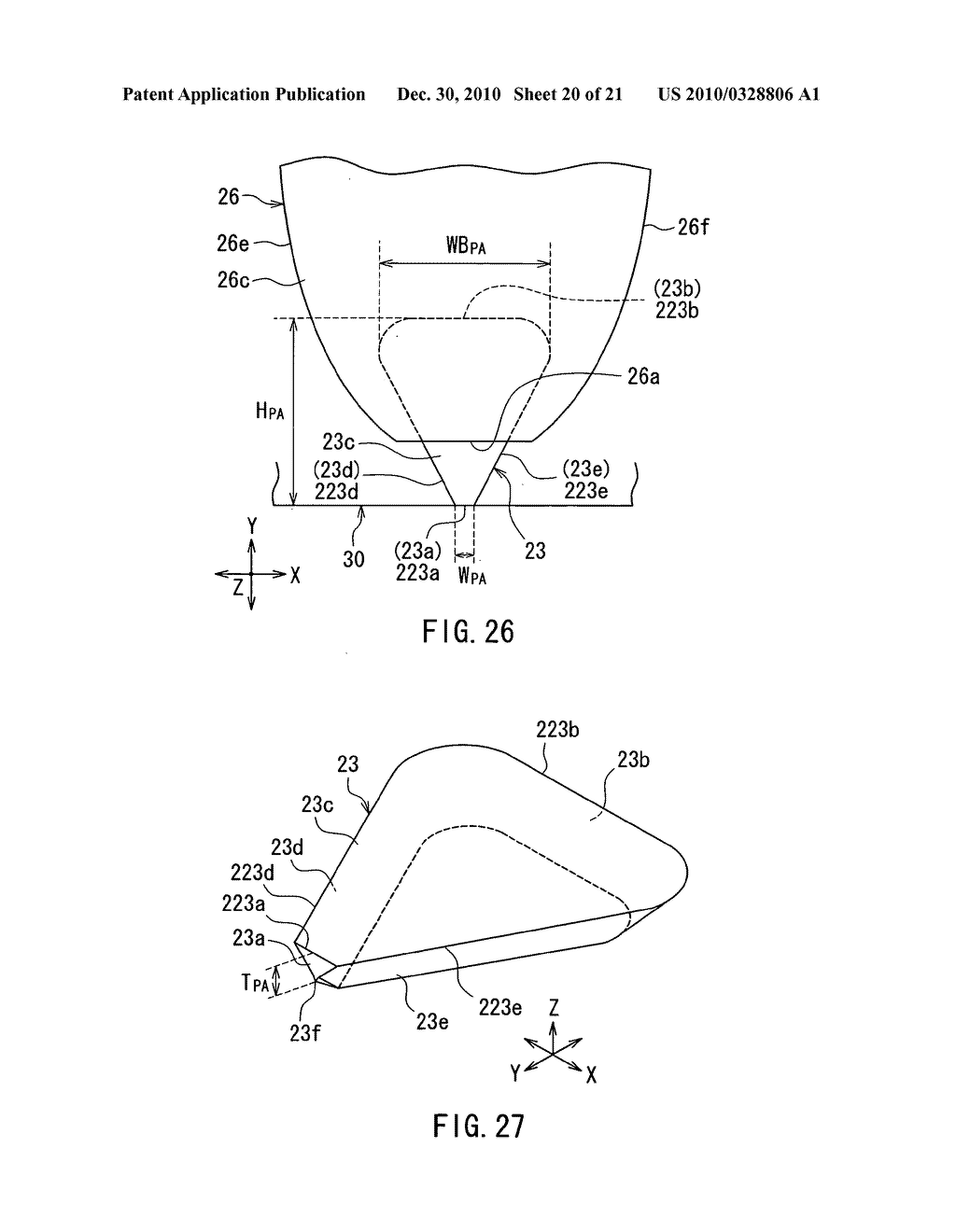 Near-field light generating device that includes near-field light generating element accommodated in a groove of an encasing layer - diagram, schematic, and image 21