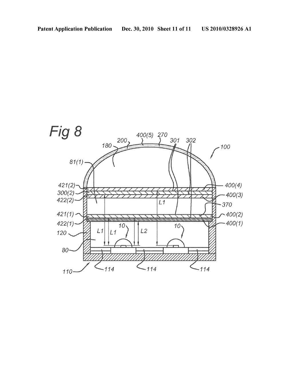 ILLUMINATION DEVICE WITH LED AND ONE OR MORE TRANSMISSIVE WINDOWS - diagram, schematic, and image 12