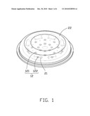 LED LIGHTING MODULE WITH LARGE LIGHT EMITTING ANGLE diagram and image