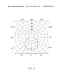 LED LIGHTING MODULE WITH LARGE LIGHT EMITTING ANGLE diagram and image