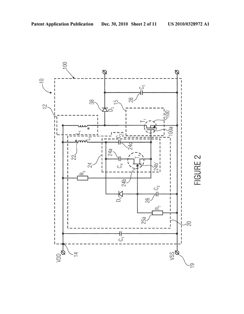 VOLTAGE CONVERTER CIRCUIT AND METHOD FOR A CLOCK SUPPLY OF ENERGY TO AN ENERGY STORAGE - diagram, schematic, and image 03