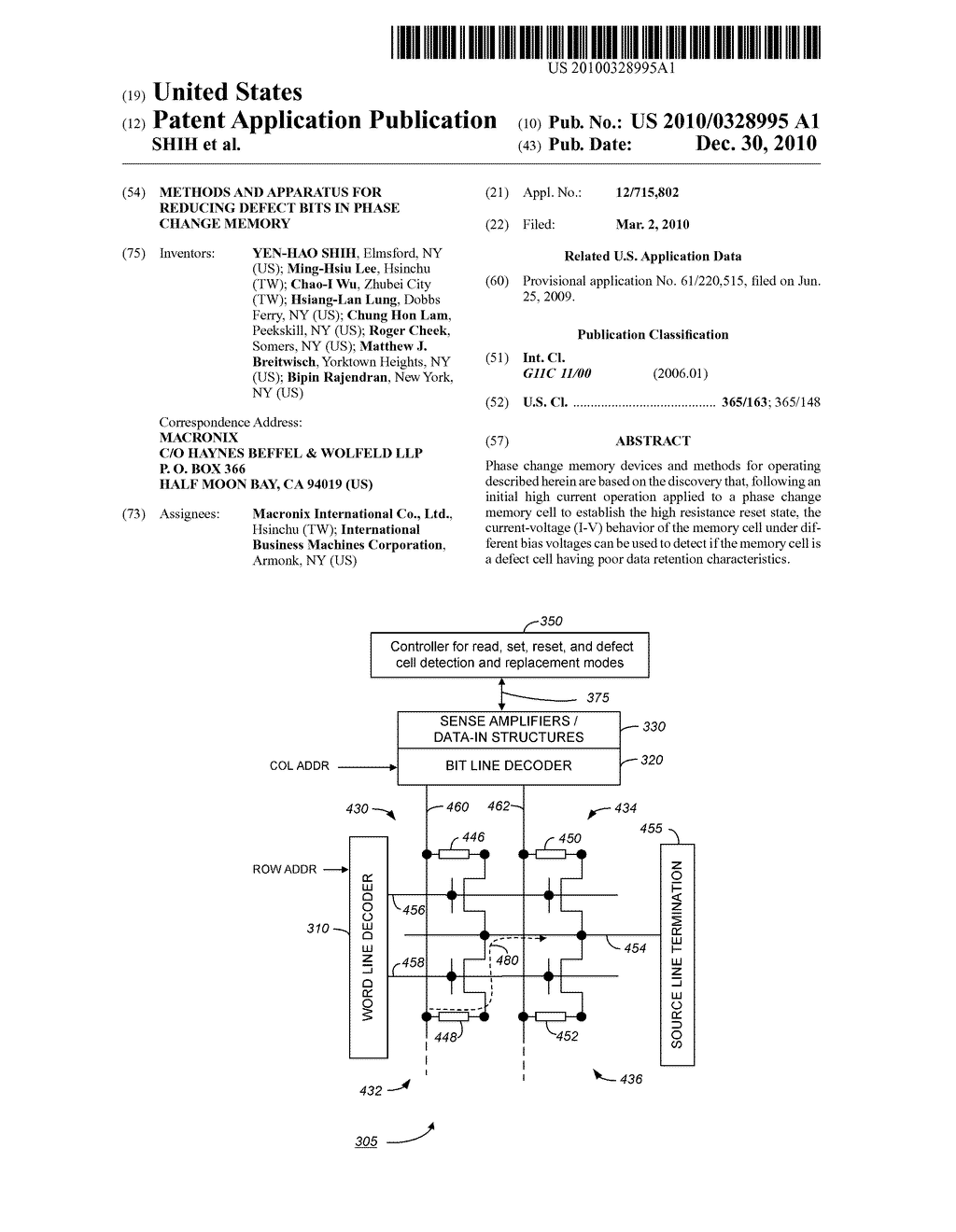 METHODS AND APPARATUS FOR REDUCING DEFECT BITS IN PHASE CHANGE MEMORY - diagram, schematic, and image 01