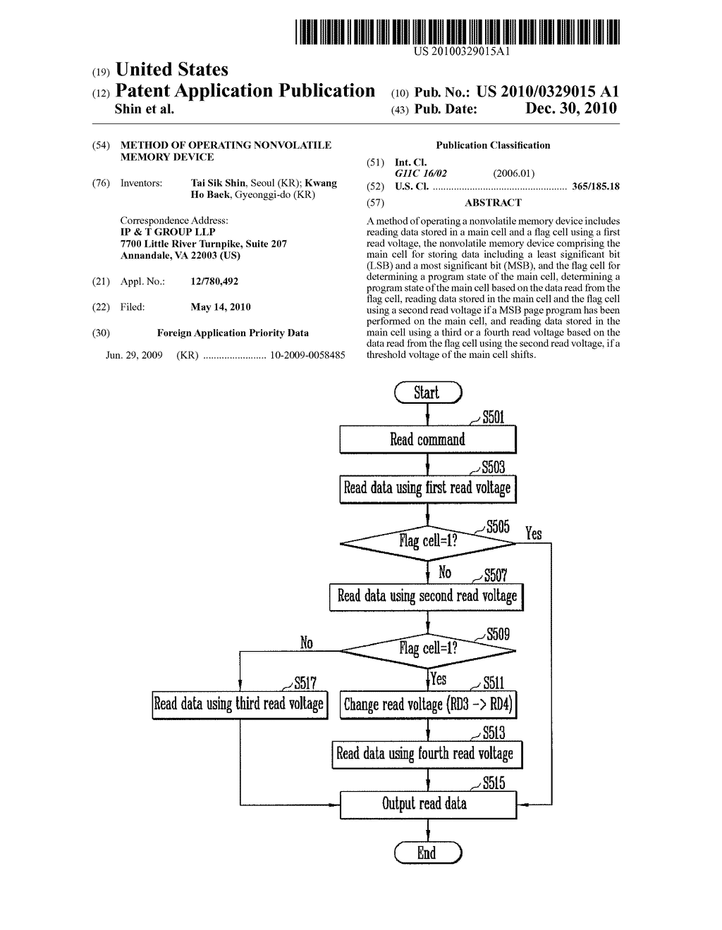 METHOD OF OPERATING NONVOLATILE MEMORY DEVICE - diagram, schematic, and image 01