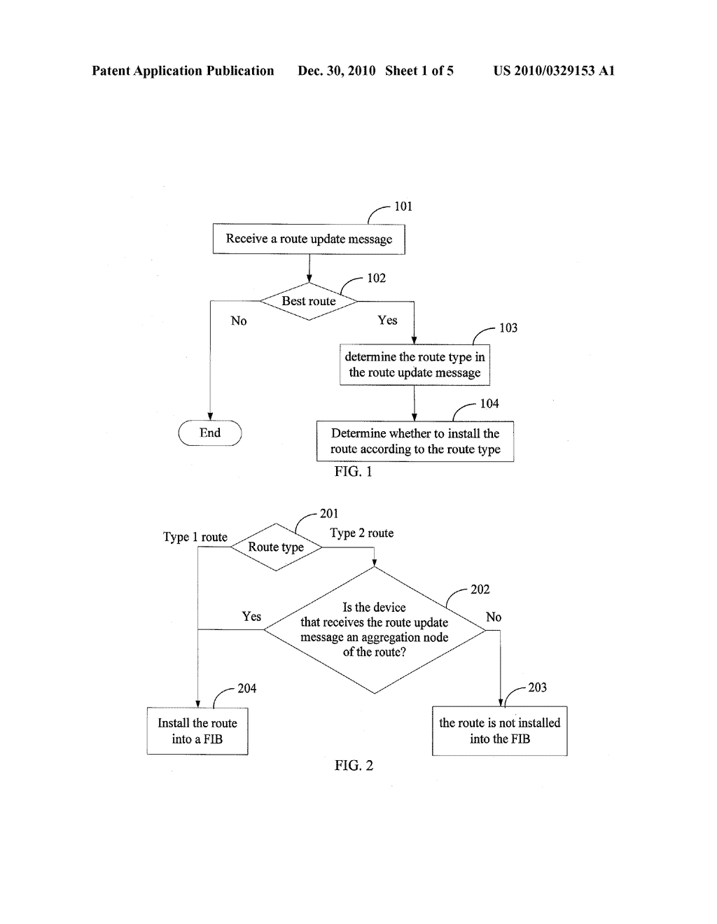 METHOD AND DEVICE FOR INSTALLING AND DISTRIBUTING ROUTES - diagram, schematic, and image 02