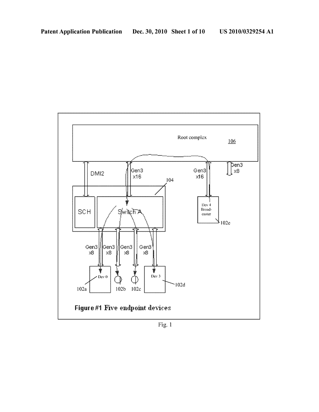 MULTICAST SUPPORT ON A SWITCH FOR PCIe ENDPOINT DEVICES - diagram, schematic, and image 02