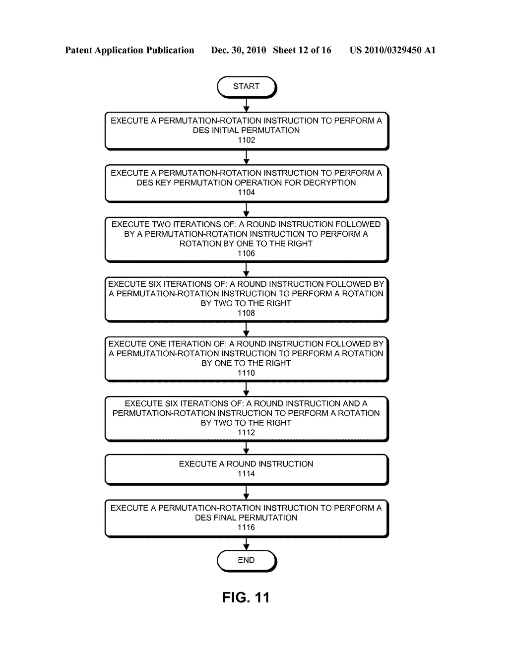 INSTRUCTIONS FOR PERFORMING DATA ENCRYPTION STANDARD (DES) COMPUTATIONS USING GENERAL-PURPOSE REGISTERS - diagram, schematic, and image 13