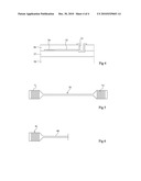 STRUCTURE AND METHOD FOR ALIGNING AN OPTICAL FIBER AND A SUBMICRONIC WAVEGUIDE diagram and image