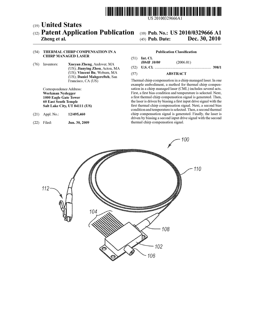 THERMAL CHIRP COMPENSATION IN A CHIRP MANAGED LASER - diagram, schematic, and image 01