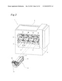 FITTING STRUCTURE FOR PROCESS CARTRIDGES AND IMAGE FORMING APPARATUS BODY, AND IMAGE FORMING APPARATUS HAVING THIS STRUCTURE diagram and image