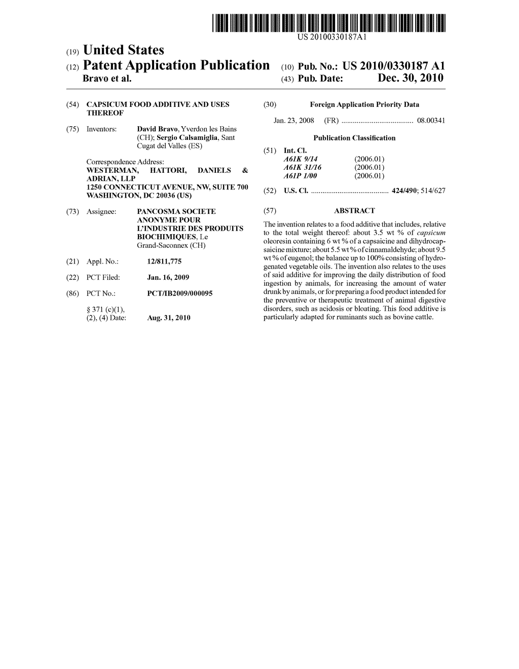 CAPSICUM FOOD ADDITIVE AND USES THEREOF - diagram, schematic, and image 01