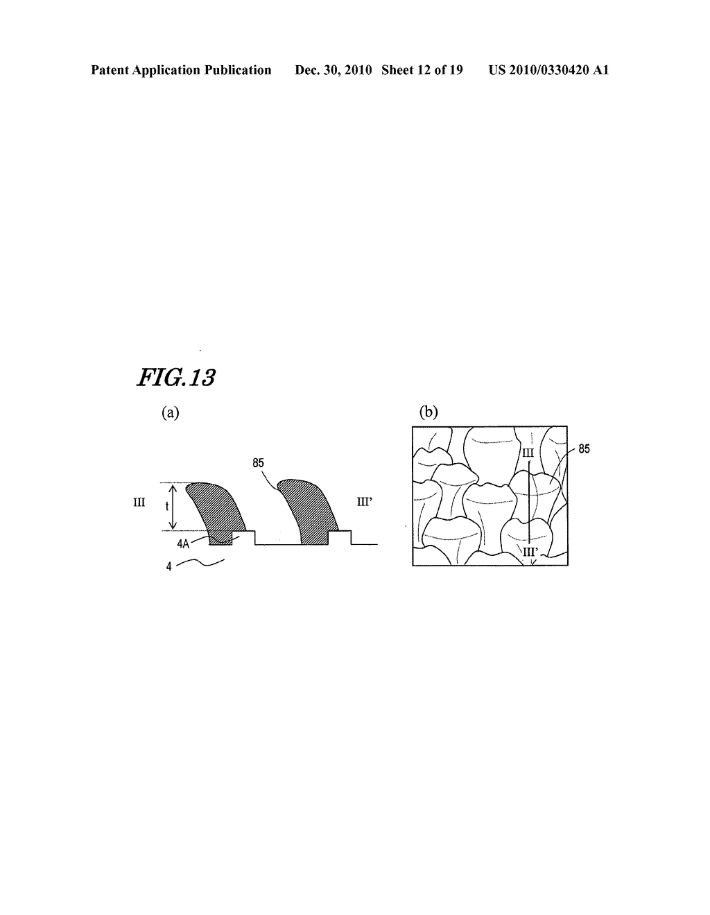 METHOD FOR MANUFACTURING ELECTROCHEMICAL ELEMENT ELECTRODE - diagram, schematic, and image 13