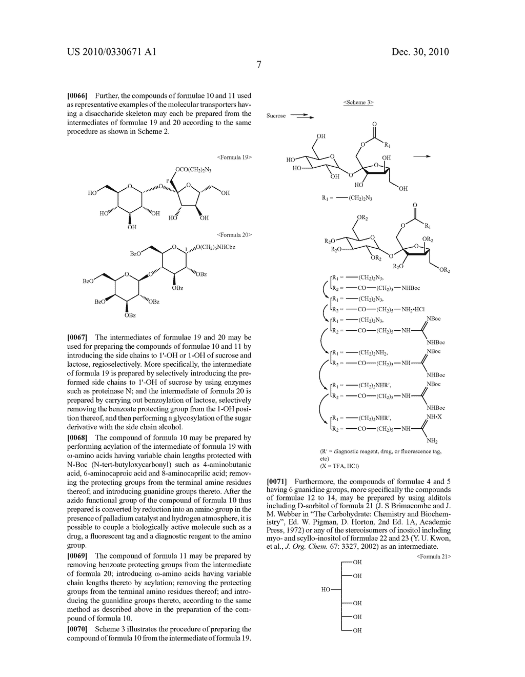 MOLECULAR TRANSPORTERS BASED ON SUGAR AND ITS ANALOGUES AND PROCESSES FOR THE PREPARATION THEREOF - diagram, schematic, and image 10