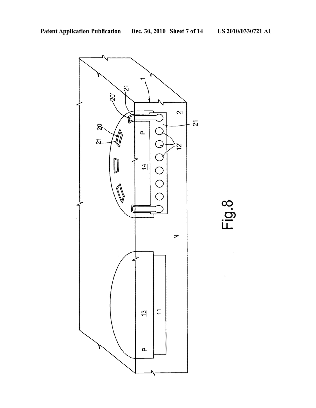 METHOD FOR FORMING BURIED CAVITIES WITHIN A SEMICONDUCTOR BODY, AND SEMICONDUCTOR BODY THUS MADE - diagram, schematic, and image 08