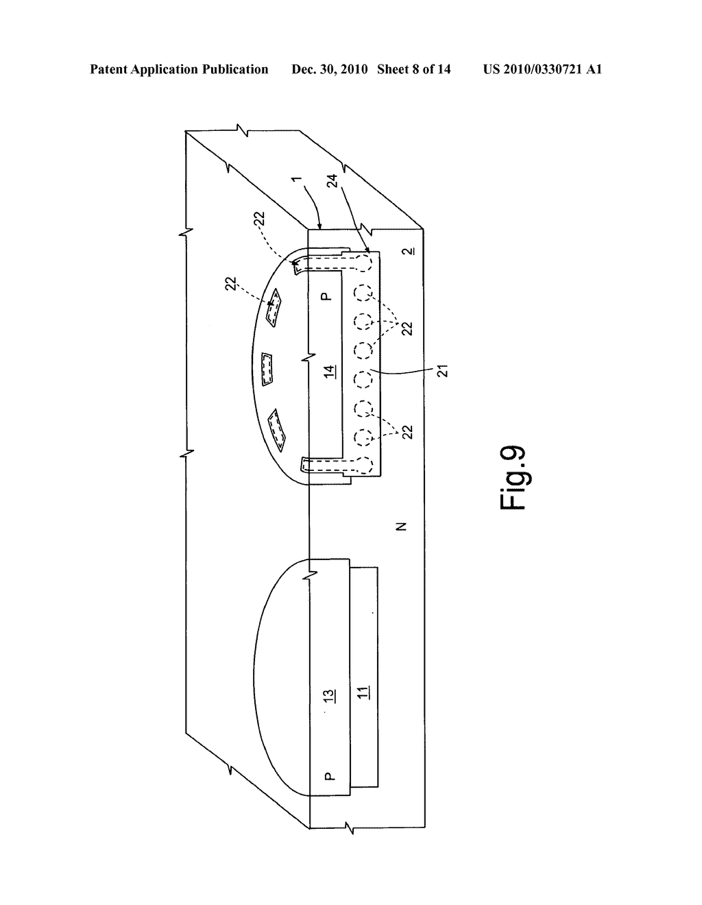 METHOD FOR FORMING BURIED CAVITIES WITHIN A SEMICONDUCTOR BODY, AND SEMICONDUCTOR BODY THUS MADE - diagram, schematic, and image 09