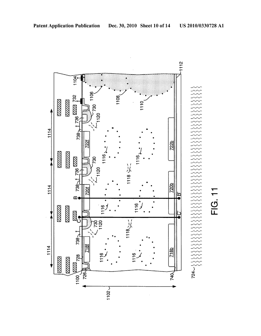 Method of aligning elements in a back-illuminated image sensor - diagram, schematic, and image 11