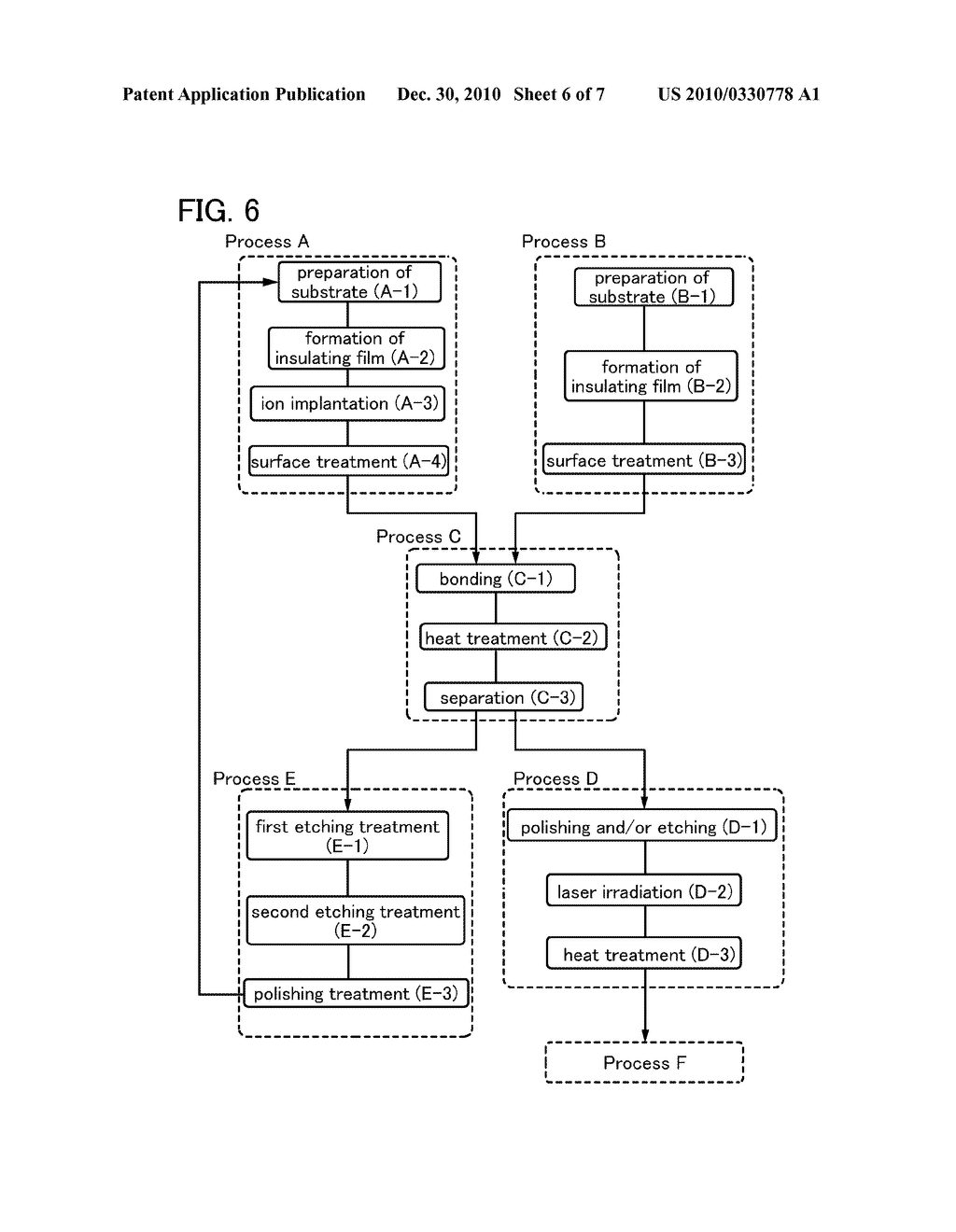 METHOD FOR REPROCESSING SEMICONDUCTOR SUBSTRATE AND METHOD FOR MANUFACTURING SOI SUBSTRATE - diagram, schematic, and image 07