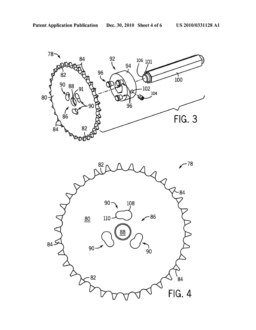 Detachable Hub And Sprocket For Use With A Mechanical Drive Transmission Of An Agricultural Implement - diagram, schematic, and image 05