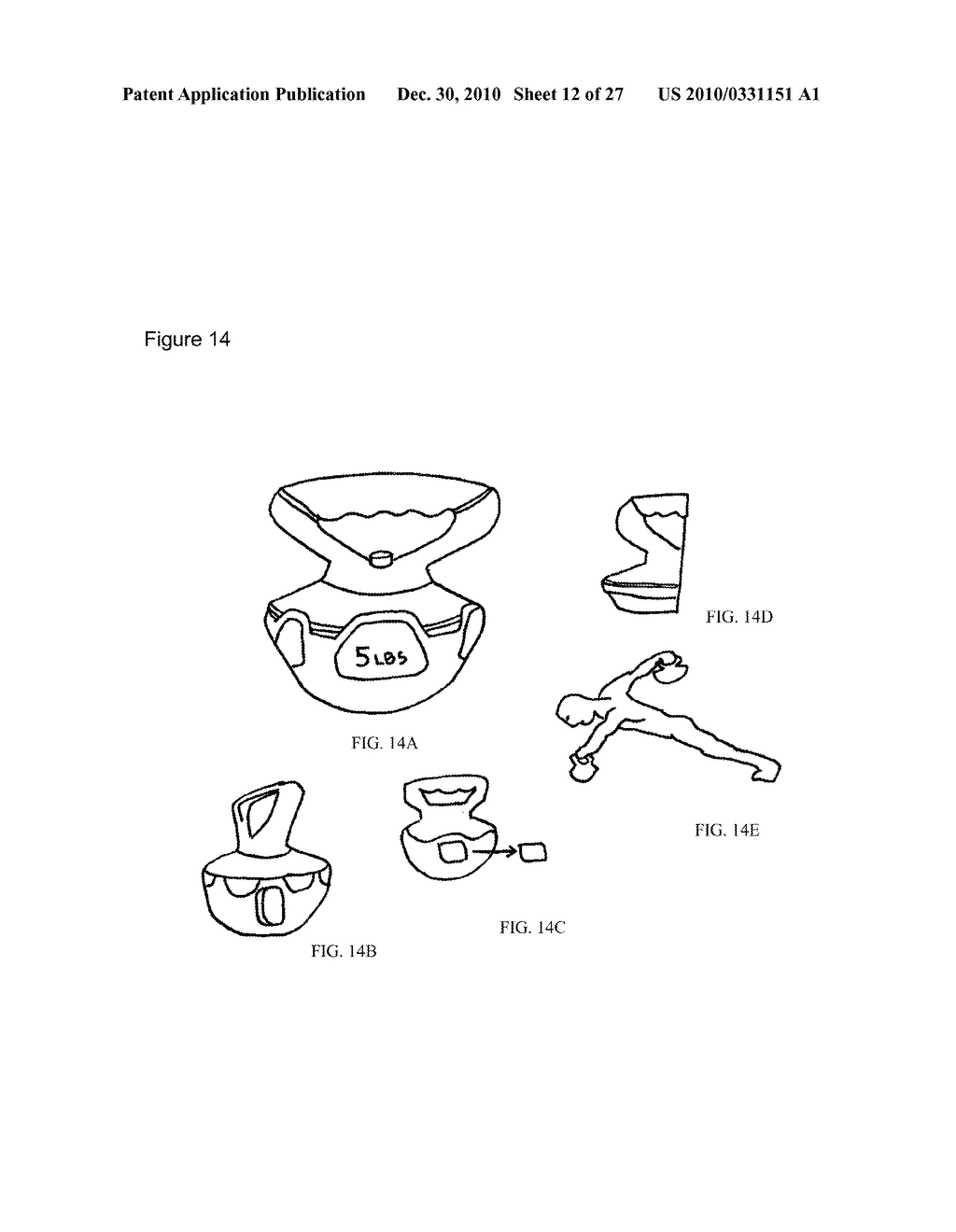 Vibratory Exercise Device with Low Center of Gravity and Modular Weights - diagram, schematic, and image 13