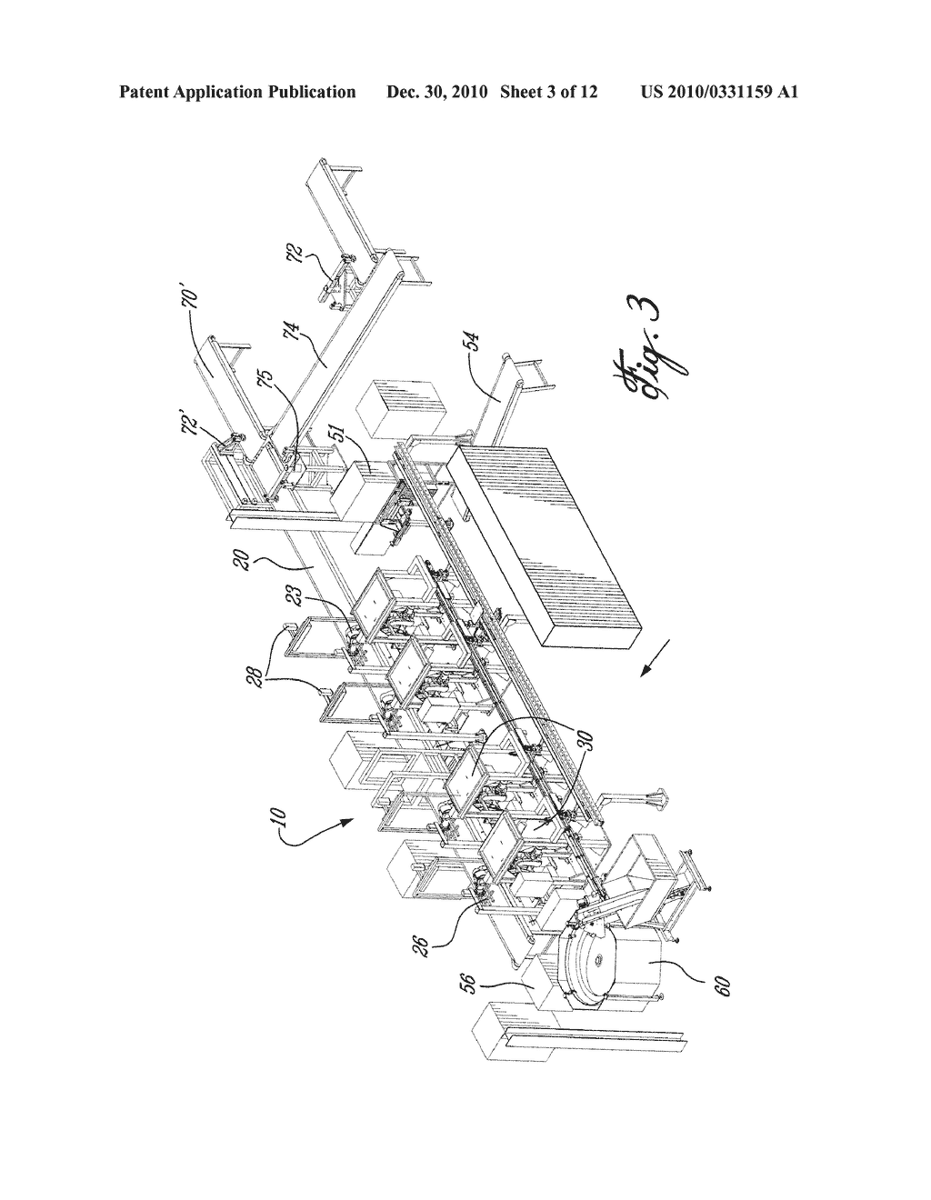 AUTOMATIC BAG HANDLING SYSTEM AND METHOD FOR PRECISELY SECURING A PLASTIC HANDLE TO A PLASTIC BAG - diagram, schematic, and image 04