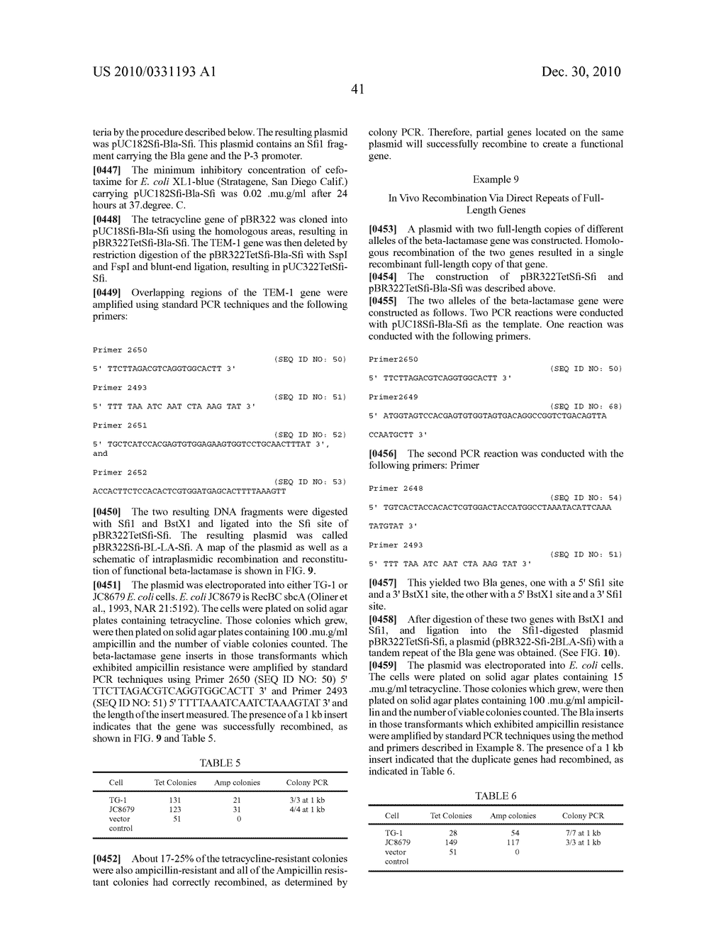 Methods for generating polynucleotides having desired characteristics by iterative selection and recombination - diagram, schematic, and image 79