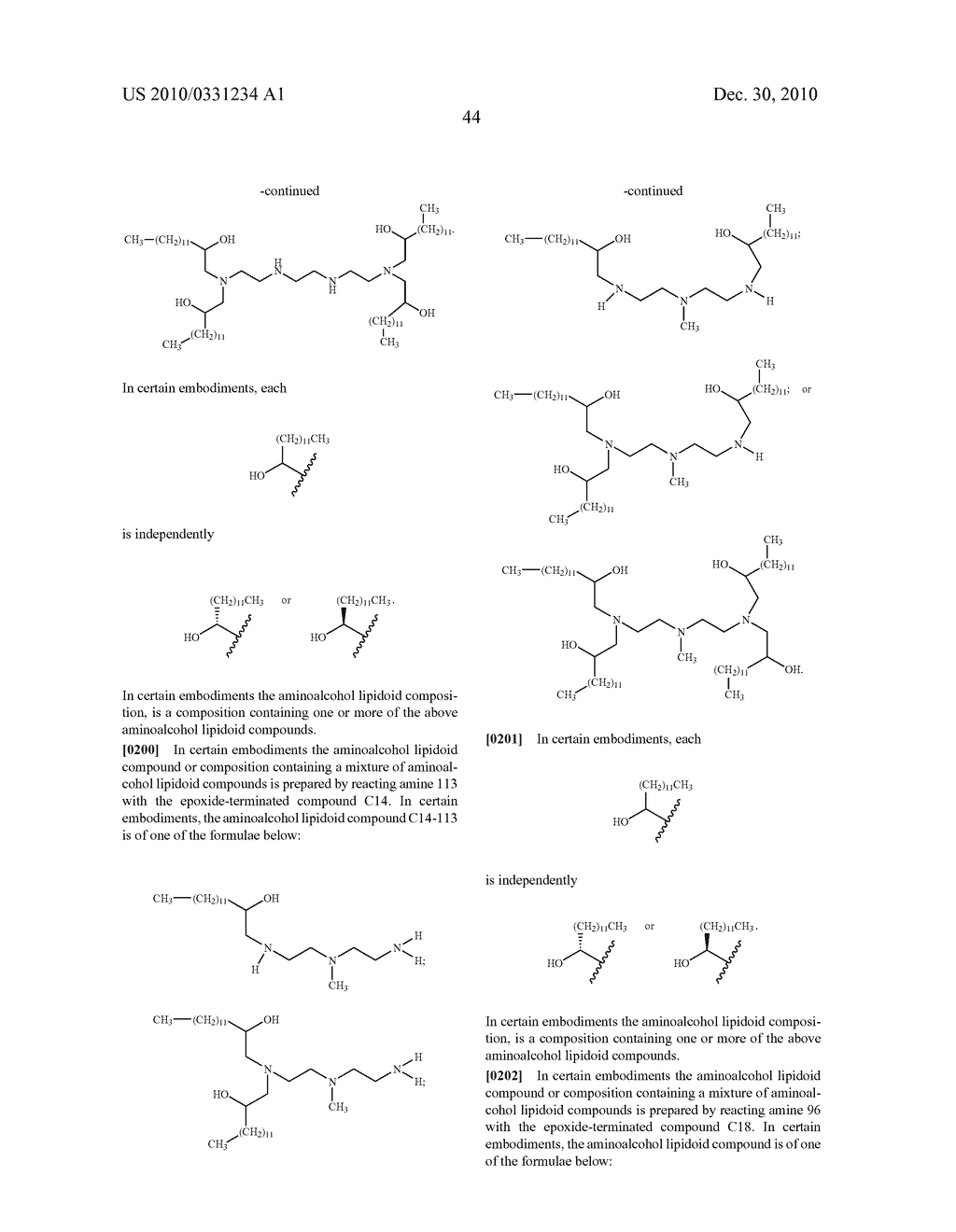 AMINOALCOHOL LIPIDOIDS AND USES THEREOF - diagram, schematic, and image 73
