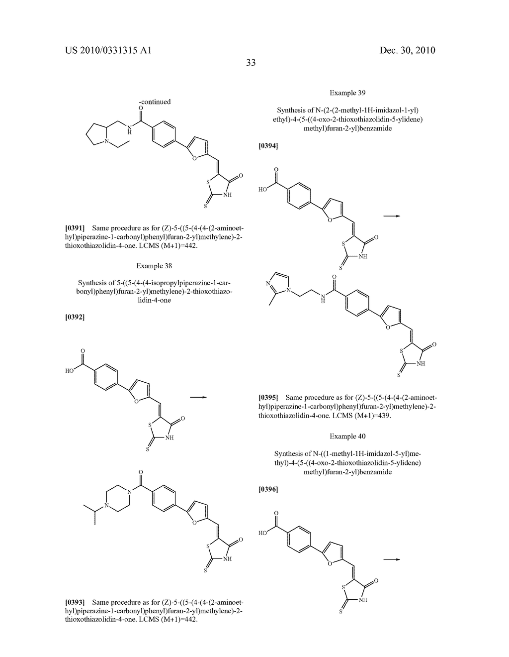 RHODANINES AND RELATED HETEROCYCLES AS KINASE INHIBITORS - diagram, schematic, and image 34
