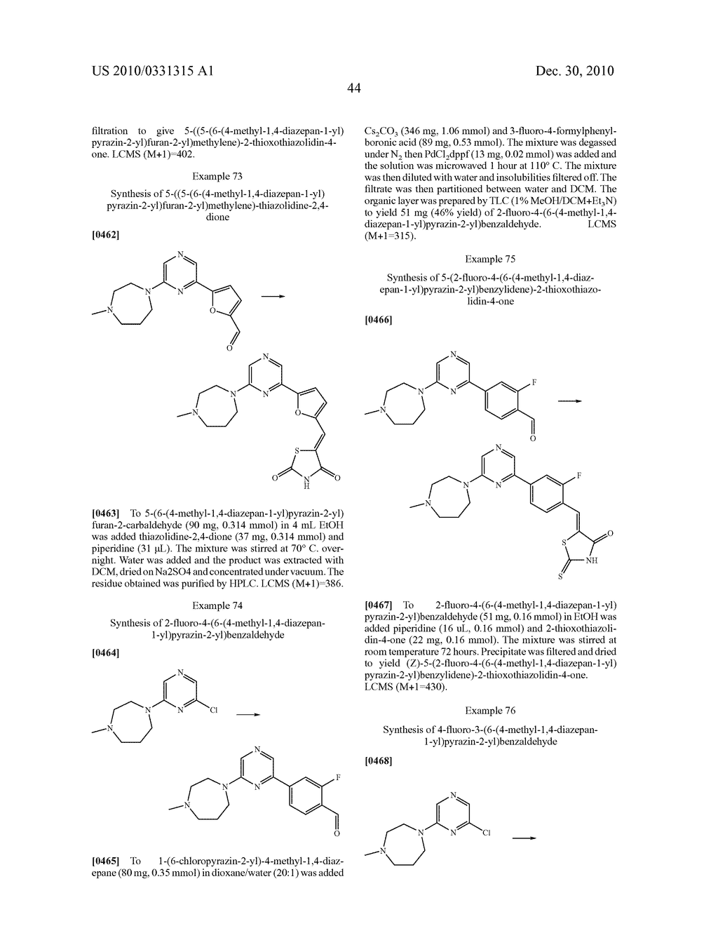 RHODANINES AND RELATED HETEROCYCLES AS KINASE INHIBITORS - diagram, schematic, and image 45