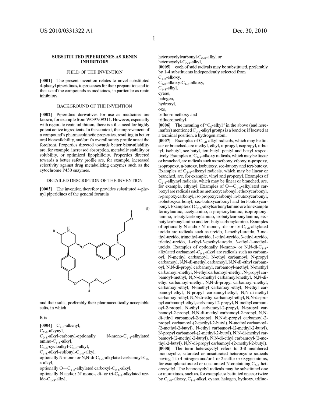 SUBSTITUTED PIPERIDINES AS RENIN INHIBITORS - diagram, schematic, and image 02