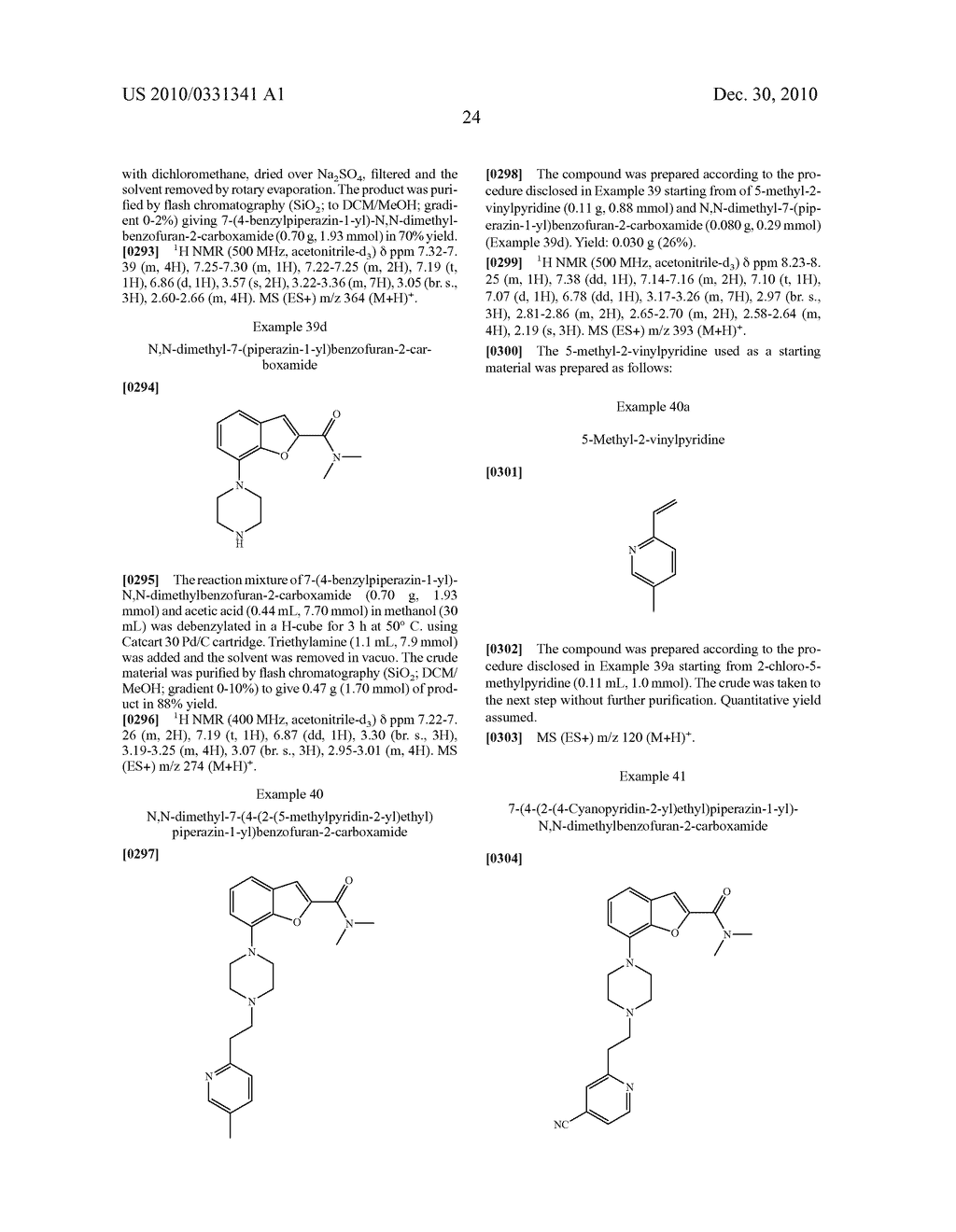 2-CARBOXAMIDE-7-PIPERAZINYL-BENZOFURAN DERIVATIVES 774 - diagram, schematic, and image 25