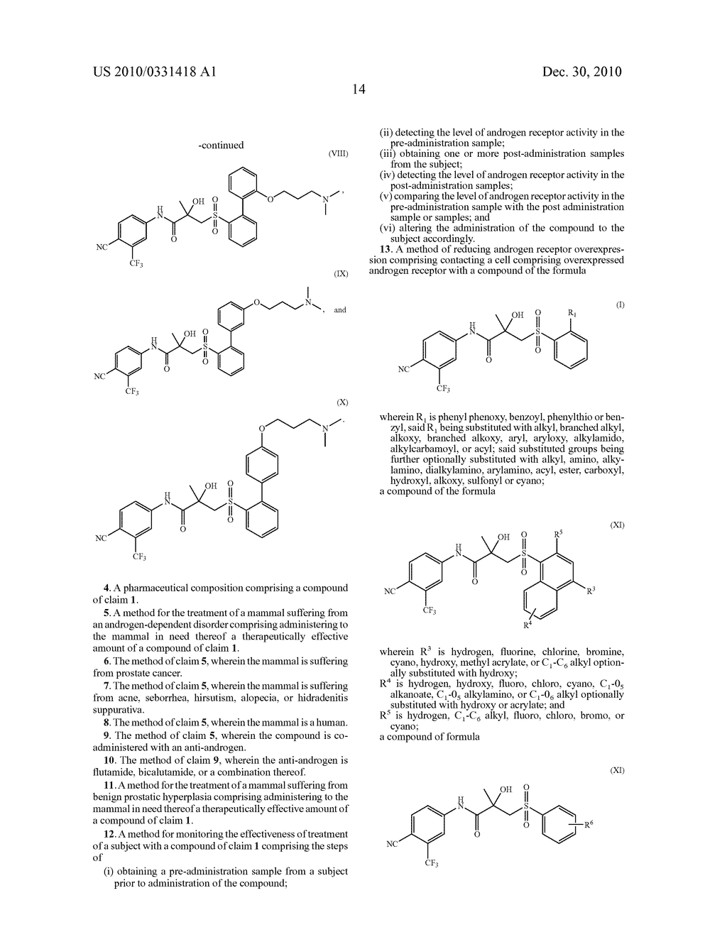 Pan-Antagonists For The Androgen Receptor And Androgen Receptor Mutants Associated With Anti-Androgen Withdrawal - diagram, schematic, and image 33