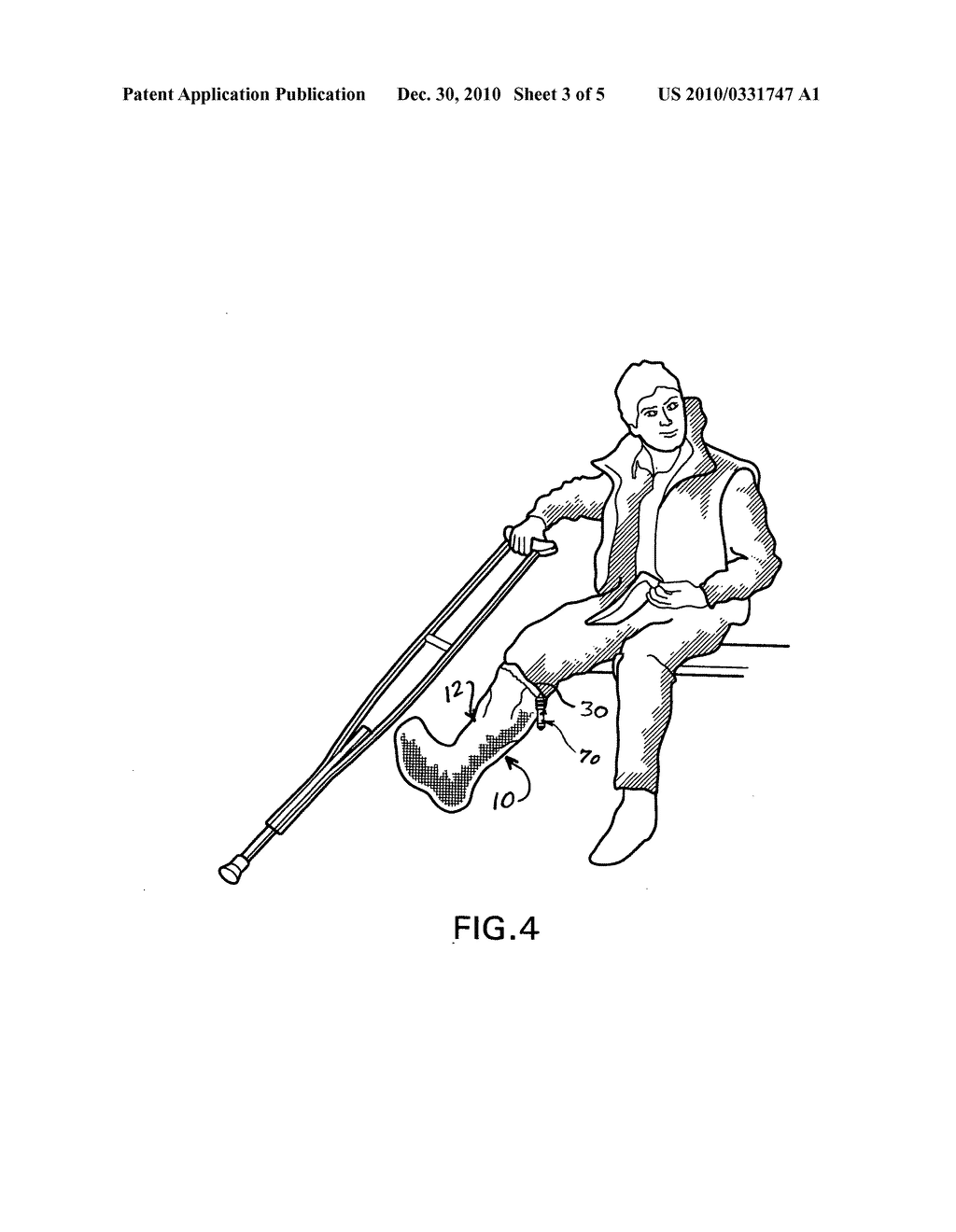 Protective cast cover for bathing - diagram, schematic, and image 04