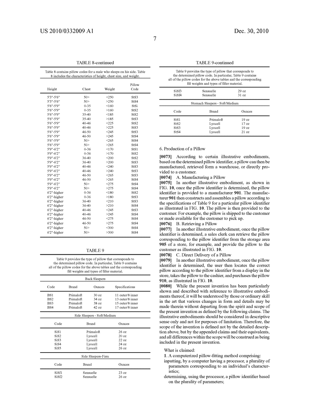 COMPUTERIZED PILLOW-FITTING METHODS AND APPARATUSES - diagram, schematic, and image 18