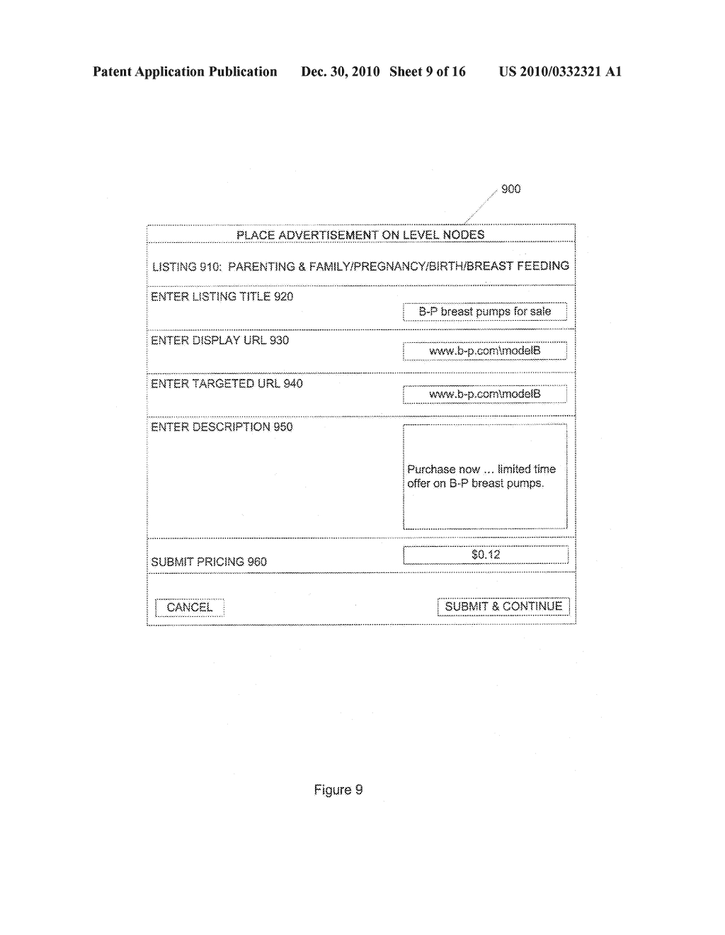 Method and System for Providing Advertising Through Content Specific Nodes Over the Internet - diagram, schematic, and image 10