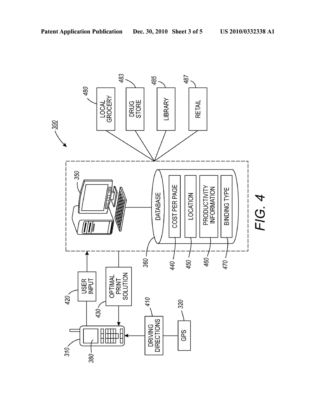 SYSTEM AND METHOD FOR LOCATING PRODUCTS IN ASSOCIATION WITH PRODUCTIVITY AND COST INFORMATION - diagram, schematic, and image 04