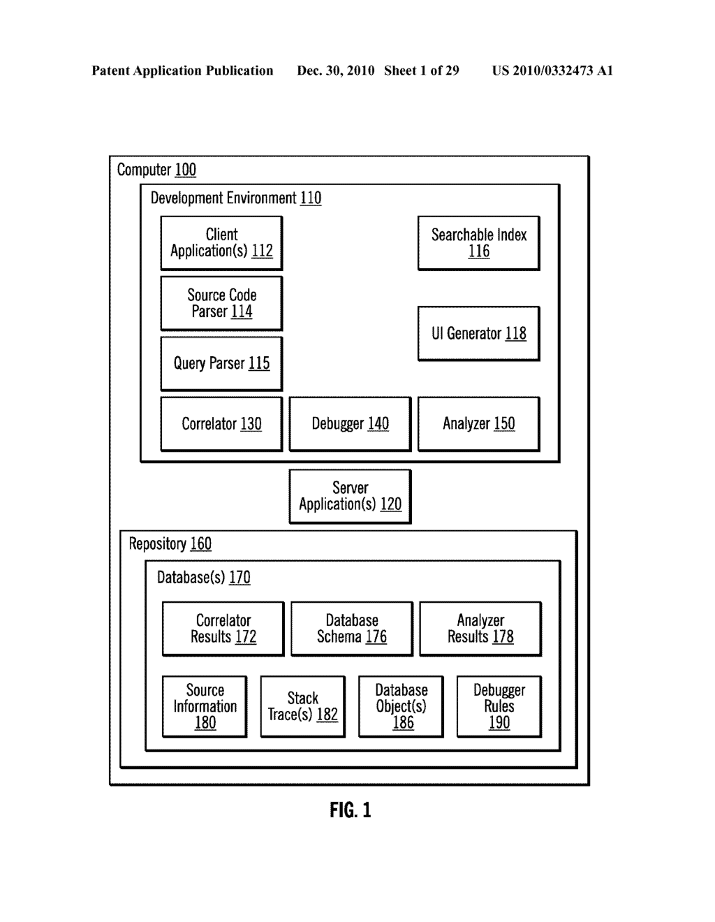 CORRELATING QUERIES ISSUED BY APPLICATIONS WITH THEIR SOURCE LINES AND ANALYZING APPLICATIONS FOR PROBLEM DETERMINATION AND WHERE USED ANALYSIS - diagram, schematic, and image 02