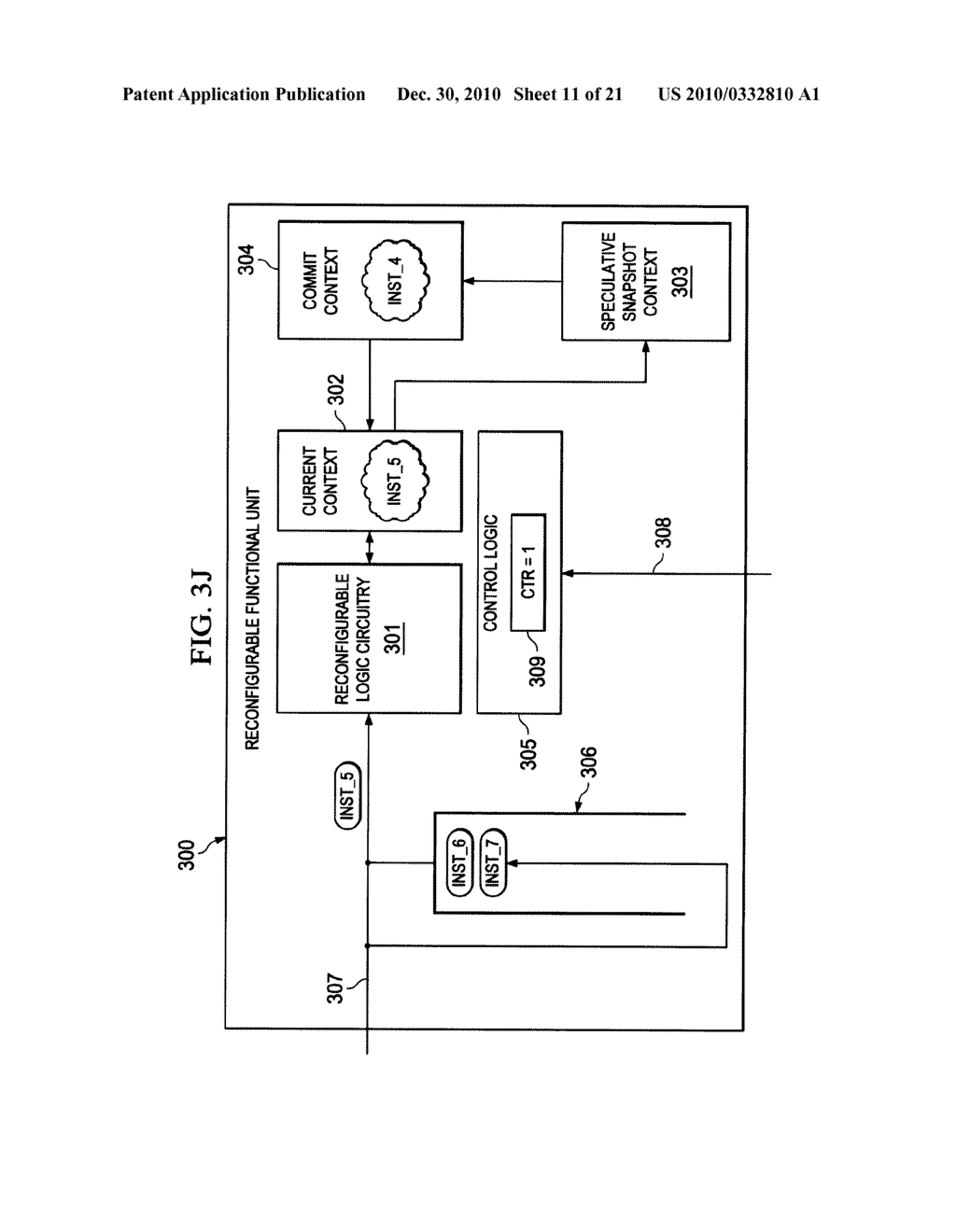 Reconfigurable Functional Unit Having Instruction Context Storage Circuitry To Support Speculative Execution of Instructions - diagram, schematic, and image 12